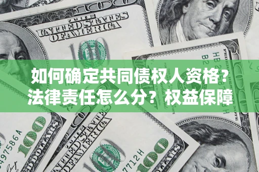 武汉如何确定共同债权人资格？法律责任怎么分？权益保障技巧揭秘！