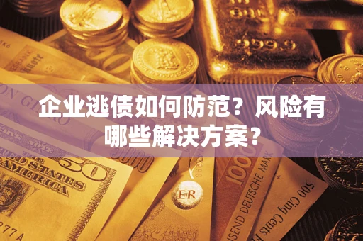 武汉企业逃债如何防范？风险有哪些解决方案？