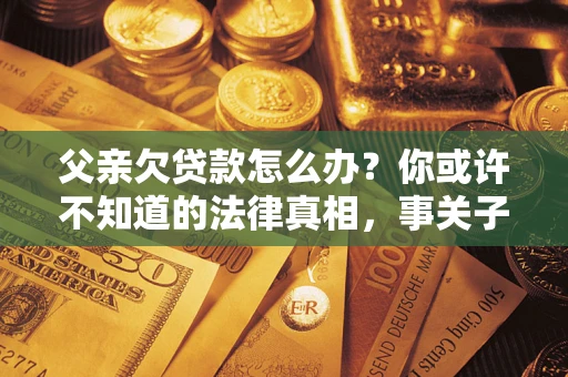 武汉父亲欠贷款怎么办？你或许不知道的法律真相，事关子女未来
