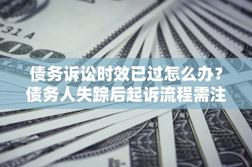武汉债务诉讼时效已过怎么办？债务人失踪后起诉流程需注意什么？