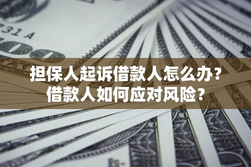 武汉担保人起诉借款人怎么办？借款人如何应对风险？