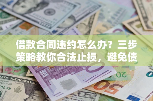 武汉借款合同违约怎么办？三步策略教你合法止损，避免债务危机升级