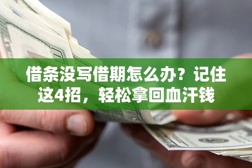 武汉借条没写借期怎么办？记住这4招，轻松拿回血汗钱